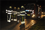 Melding 17.38 Prio 1 Brand Wegvervoer Auto Trekweg Buitenpost
